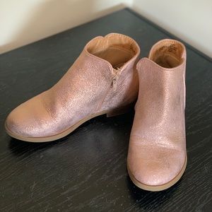 Cute Rose Gold Girls Booties